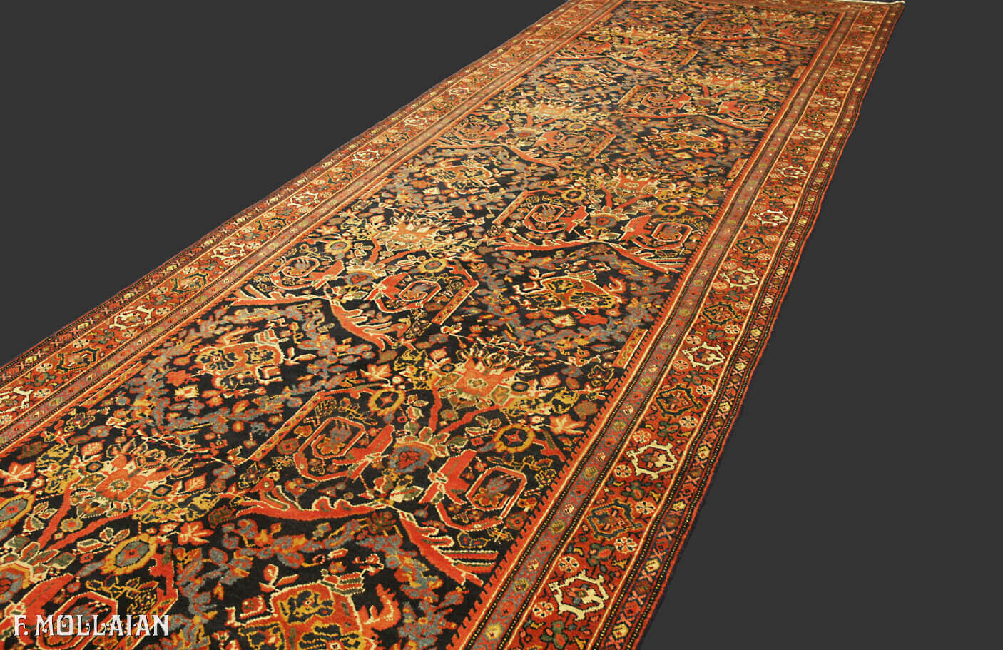 Antique Persian Mahal Gallery Size Carpet n°:92129342